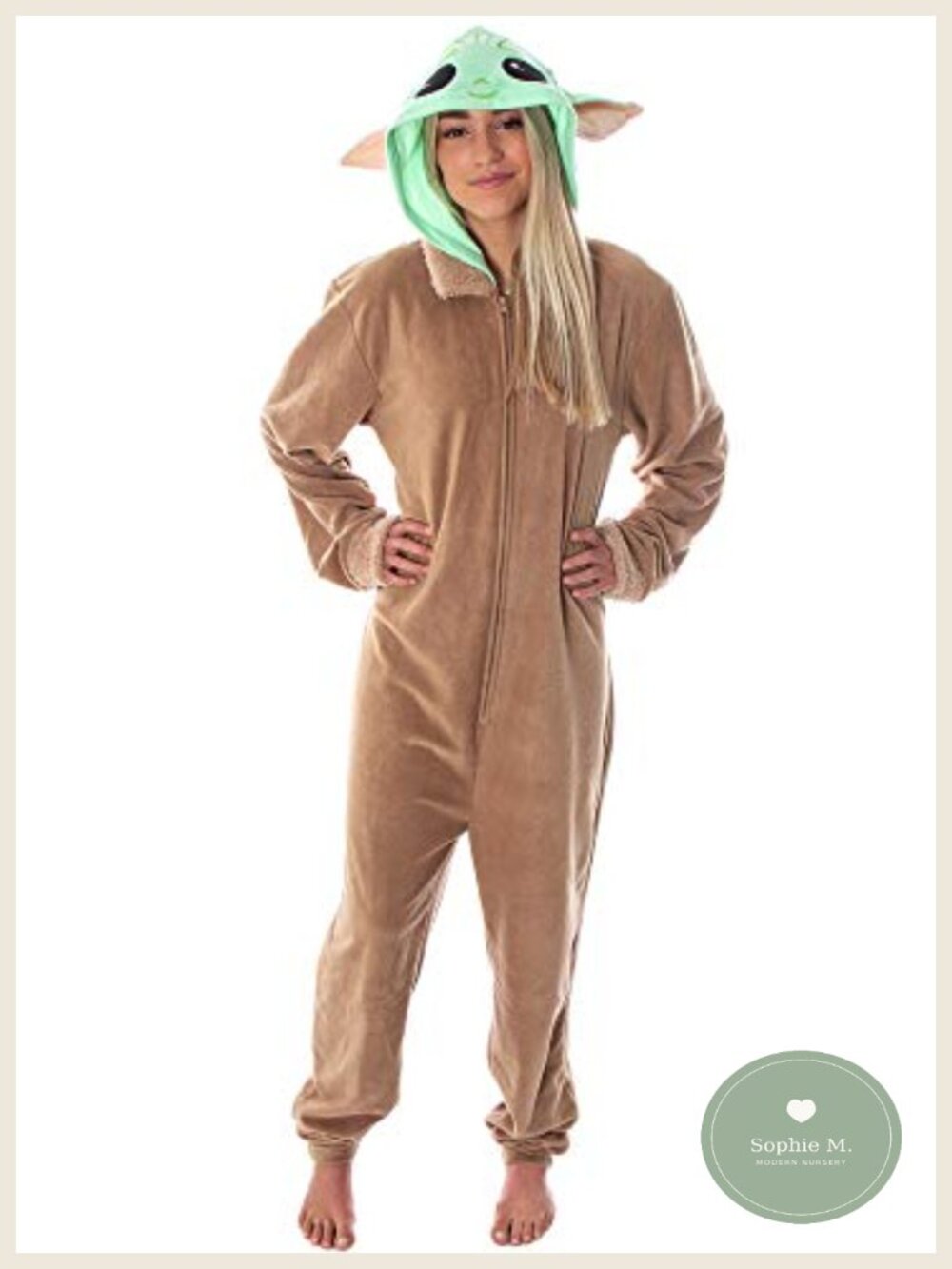 Star Wars Baby Yoda Onesie Pajama Costume for Adults
